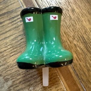 Nora Fleming Mini Green Rain Boot